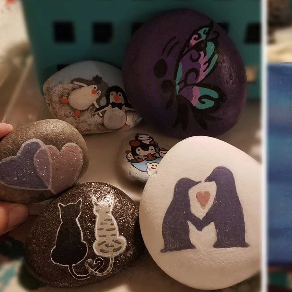 *CUSTOM* Painted Rocks! - Picture 2 of 2